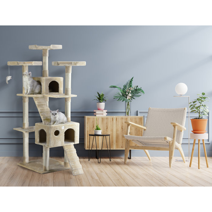 Go Pet Club 72'' H Cat Tree & Reviews Wayfair